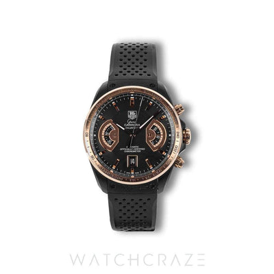 2012 TAG HEUER GRAND CARRERA BLACK DIAL CAV518E.FT6016