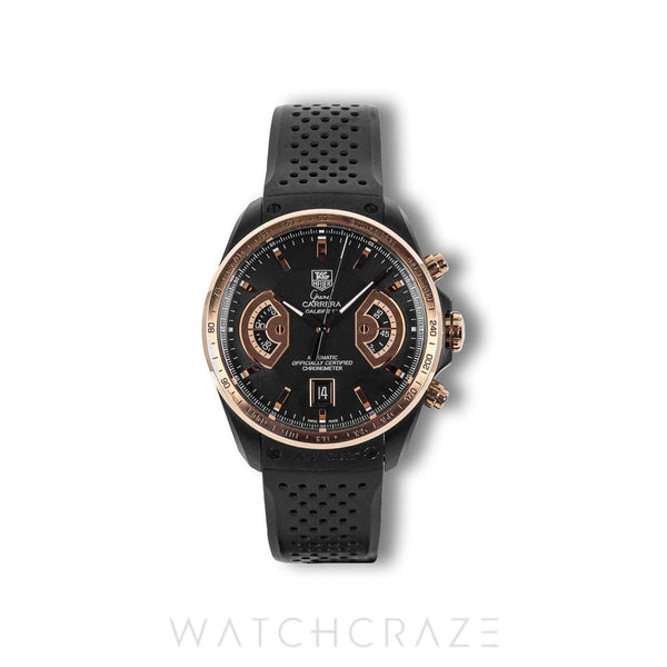 2012 TAG HEUER GRAND CARRERA BLACK DIAL CAV518E.FT6016