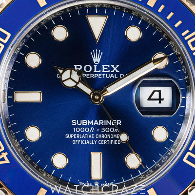 2019 ROLEX SUBMARINER TWO TONE GOLD AND 40MM 116613LB