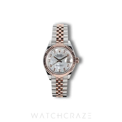 2021 ROLEX DATEJUST TWO TONE ROSE GOLD MOP DIAMONDS 28MM 279174