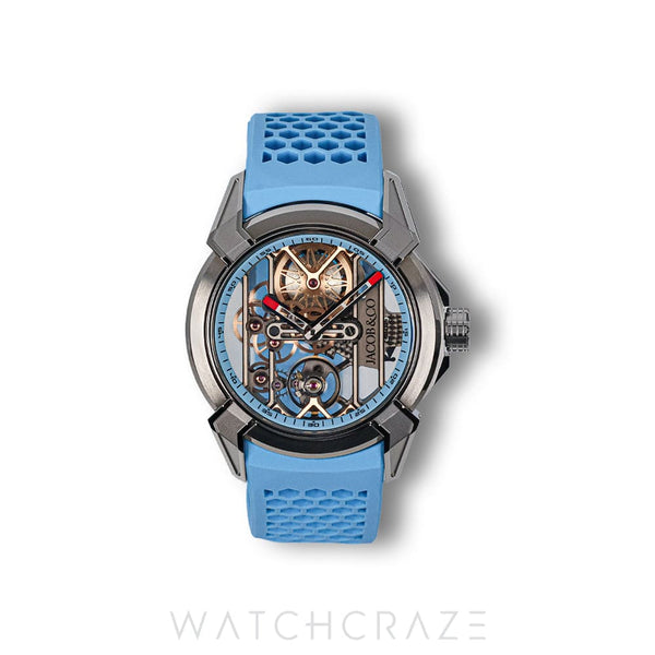 2025 JACOB & CO. EPIC X HAND-WOUND SKELETON TITANIUM 44MM EX110.20.AA.AA.ABRUA