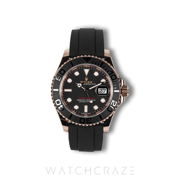 2024 ROLEX YACHTMASTER ROSE GOLD OYSTERFLEX 40MM 126655