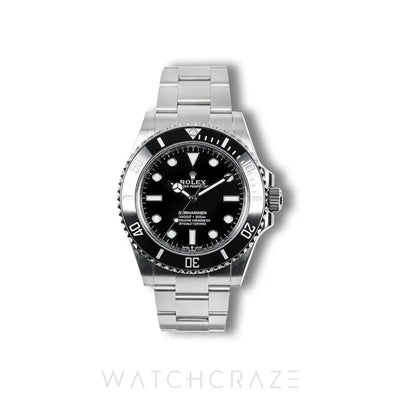 2024 ROLEX SUBMARINER NO DATE BLACK DIAL STAINLESS STEEL 41MM 124060