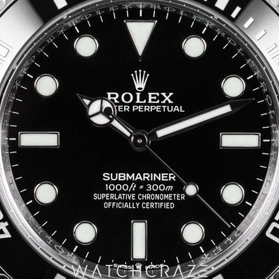 2019 ROLEX SUBMARINER NO DATE STAINLESS STEEL 40MM 114060
