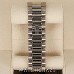 2025 ROLEX DAY-DATE WHITE GOLD SILVER DIAL 36MM 128239