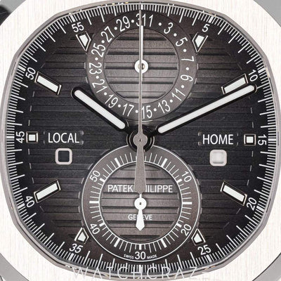 2020 PATEK PHILIPPE NAUTILUS TRAVEL TIME CHRONOGRAPH GREY DIAL 40MM 5990/1A-001