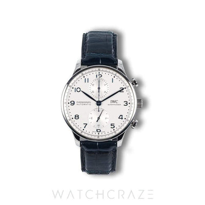 2022 IWC PORTUGEISER CHRONOGRAPH SILVER DIAL 41MM IW371605