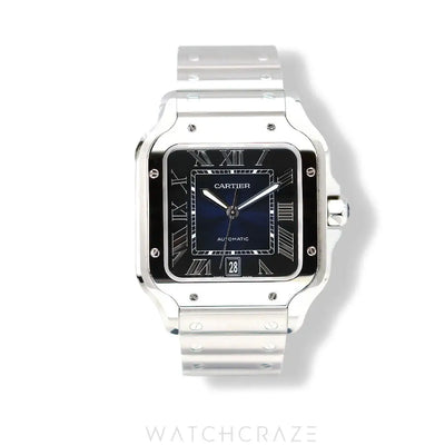 2023 CARTIER SANTOS BLUE DIAL 39.8MM WSSA0030