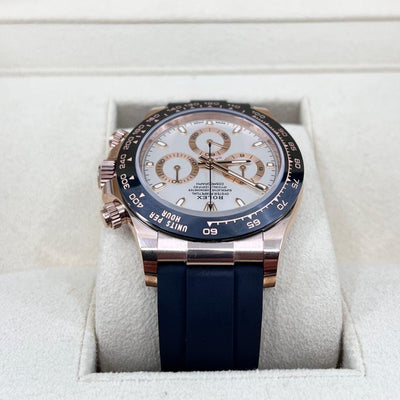 2021 ROLEX DAYTONA EVEROSE OYSTERFLEX IVORY WHITE DIAL 40MM 116515LN DISCONTINUED - WatchCraze.com.au