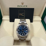 ROLEX OYSTER PERPETUAL BLUE DIAL 36MM 126000 2021 - WatchCraze.com.au
