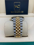 2022 ROLEX DATEJUST 41MM ROLESOR YELLOW GOLD & OYSTERSTEEL BLACK DIAL 126333 - WatchCraze.com.au