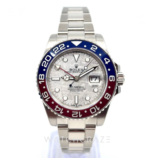 2022 ROLEX GMT MASTER II “METEORITE” WHITE GOLD PEPSI 40MM 126719BLRO