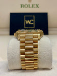 ROLEX DAY-DATE II YELLOW GOLD BLACK WAVY DIAL 41mm 218238 - WatchCraze.com.au