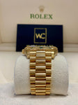 ROLEX DAY-DATE II YELLOW GOLD BLACK WAVY DIAL 41mm 218238 - WatchCraze.com.au