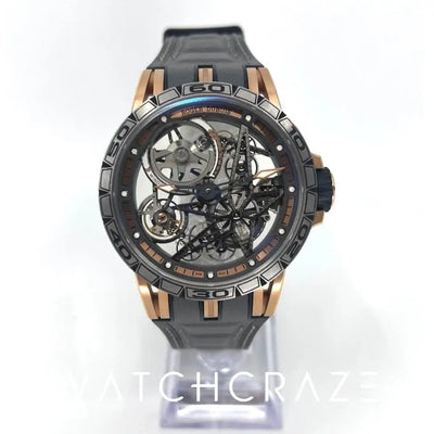 2017 ROGER DUBUIS EXCALIBUR SPIDER PINK GOLD 45MM LIMITED EDITION OF 88 PIECES DBEX0574 - WatchCraze.com.au