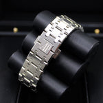 2021 UNWORN AUDEMARS PIGUET ROYAL OAK 34MM BLUE DIAL DIAMOND BEZEL 77351ST - WatchCraze.com.au