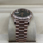 2022 ROLEX DAY-DATE 40 ROSE GOLD OLIVE GREEN DIAL 228235