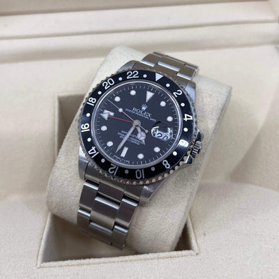 1997 ROLEX GMT II BLACK DIAL 40MM 16710 - WatchCraze.com.au