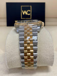 ROLEX DATEJUST 41MM BLACK DIAL w/ DIAMONDS TWO TONED 2022 126333 - WatchCraze.com.au