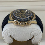 2023 ROLEX DAYTONA OYSTERFLEX YELLOW GOLD BLACK DIAL DIAMOND MARKERS 40MM 116518LN
