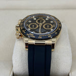 2023 ROLEX DAYTONA OYSTERFLEX YELLOW GOLD BLACK DIAL DIAMOND MARKERS 40MM 116518LN