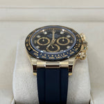 2023 ROLEX DAYTONA OYSTERFLEX YELLOW GOLD BLACK DIAL DIAMOND MARKERS 40MM 116518LN