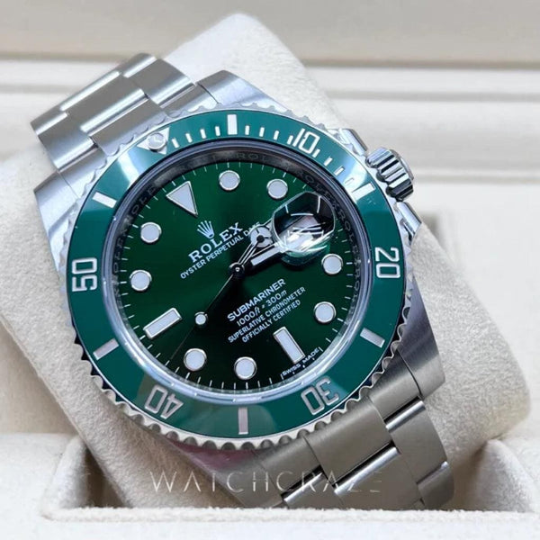 2019 ROLEX SUBMARINER DATE HULK 40MM 116610LV DISCONTINUED