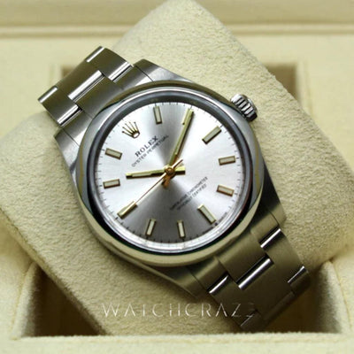 2022 NEW ROLEX OYSTER PERPETUAL 31MM SILVER DIAL 277200 - WatchCraze.com.au