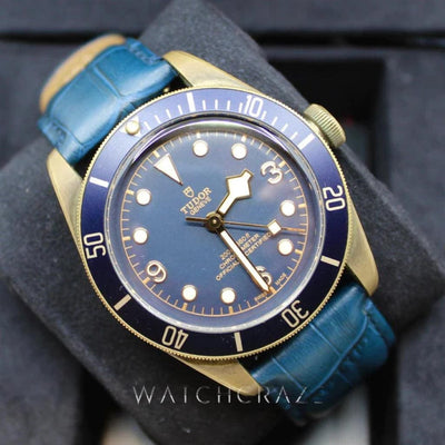2020 TUDOR BLACK BAY BRONZE BUCHERER BLUE 43MM 79250BB - WatchCraze.com.au