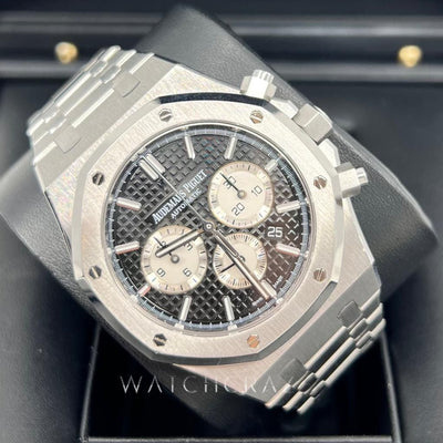 2019 AUDEMARS PIGUET ROYAL OAK 41MM BLACK DIAL CHRONOGRAPH 26331ST - WatchCraze.com.au