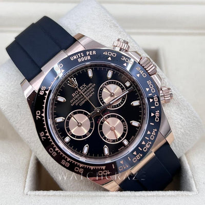 2020 ROLEX DAYTONA EVEROSE OYSTERFLEX 116515LN 40MM - WatchCraze.com.au