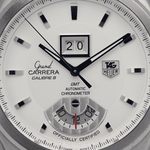 2009 TAG HEUER GRAND CARERRA GMT WHITE DIAL 43MM WAV5112FC