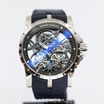 2012 ROGER DUBUIS EXCALIBUR DOUBLE FLYING TOURBILLON WHITE GOLD 45MM RDDBEX0281