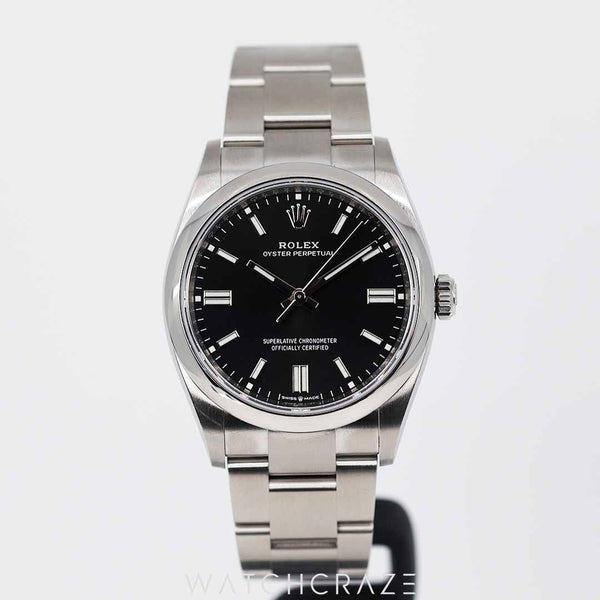 2023 ROLEX OYSTER PERPETUAL BLACK DIAL 36MM 126000