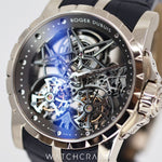 2012 ROGER DUBUIS EXCALIBUR DOUBLE FLYING TOURBILLON WHITE GOLD 45MM RDDBEX0281