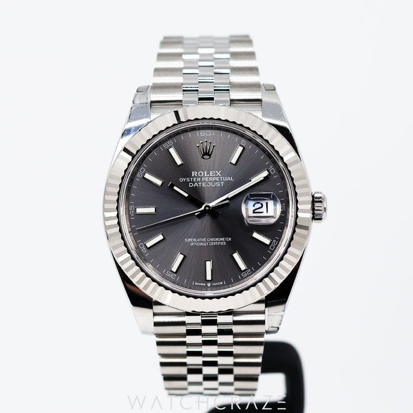 2024 ROLEX DATEJUST RHODIUM 41MM 126334