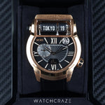 2024 JACOB & CO. EPIC SF24 SPLIT FLAP WORLD TIME ROSE GOLD 45 MM ES101.40.NS.LR.A