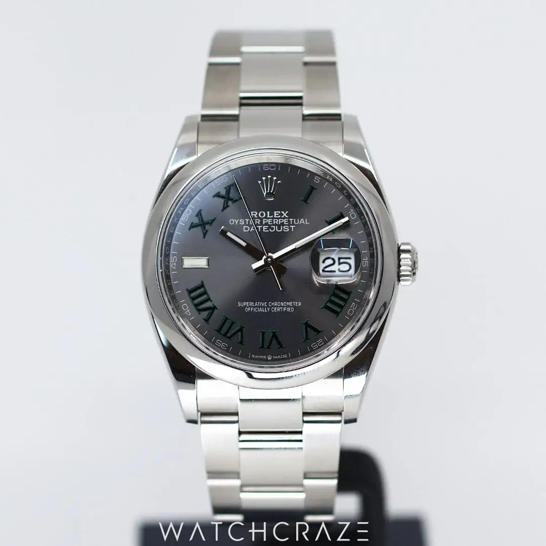 2021 ROLEX DATEJUST WIMBLEDON 36MM 126200
