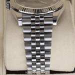 2017 ROLEX DATEJUST RHODIUM DIAL DIAMOND MARKERS 41MM 126334