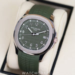 2020 PATEK PHILIPPE AQUANAUT GREEN DIAL WHITE GOLD 42.2MM 5168G-010