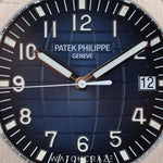 2025 PATEK PHILIPPE AQUANAUT BLUE SQUARE DIAL WHITE GOLD 42.2MM 5168G-001