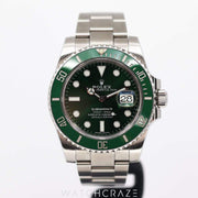 2018 ROLEX SUBMARINER DATE ‘HULK’ 40MM 116610LV