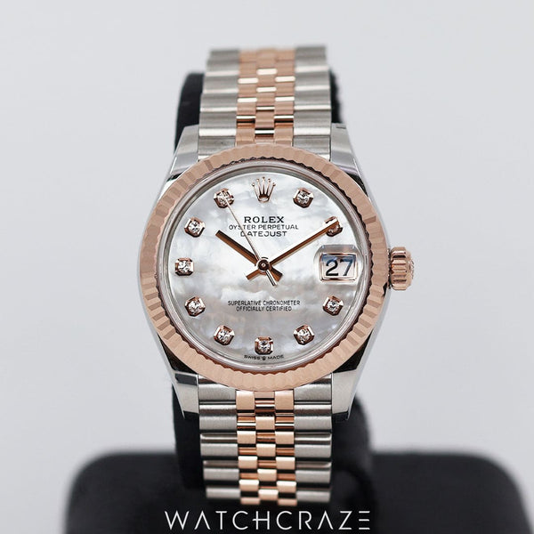 2023 ROLEX DATEJUST MOTHER OF PEARL ROSE GOLD 31MM 278271
