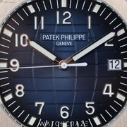 2021 PATEK PHILIPPE AQUANAUT BLUE SQUARE DIAL WHITE GOLD 42.2MM 5168G-001