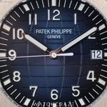2021 PATEK PHILIPPE AQUANAUT BLUE SQUARE DIAL WHITE GOLD 42.2MM 5168G-001