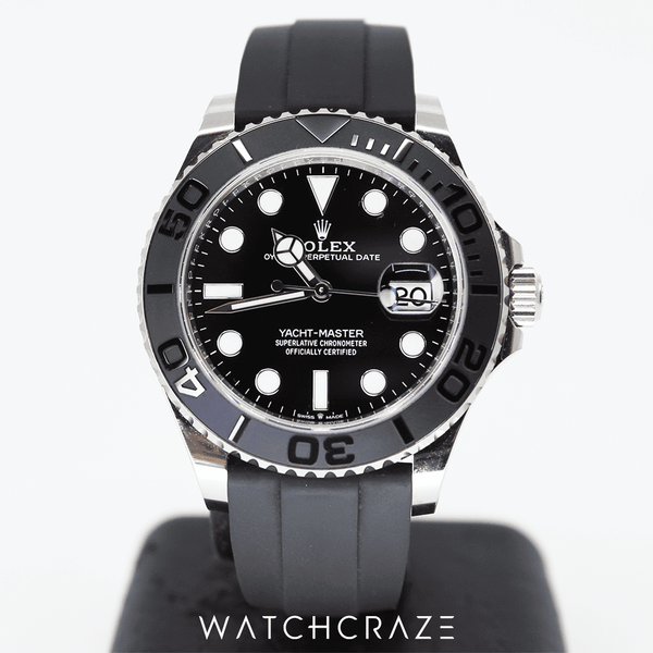2022 ROLEX YACHT-MASTER OYSTER-FLEX WHITE GOLD 42MM 226659