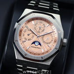2021 AUDEMARS PIGUET ROYAL OAK PERPETUAL CALENDAR SALMON 41MM 26615TI.OO.1220TI.01