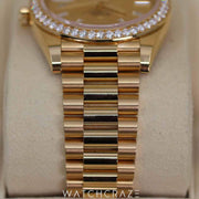 2022 ROLEX DAY-DATE YELLOW GOLD DIAMOND BEZEL 40MM 228348RBR