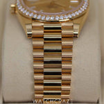 2022 ROLEX DAY-DATE YELLOW GOLD DIAMOND BEZEL 40MM 228348RBR