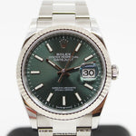 2023 ROLEX DATEJUST MINT GREEN 36MM 126234